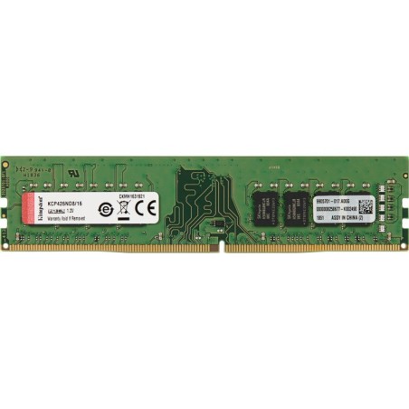 Buy Kingston DDR4 16GB 2666MHz CL19 Non-ECC RAM - High Performance Memory Upgrade
